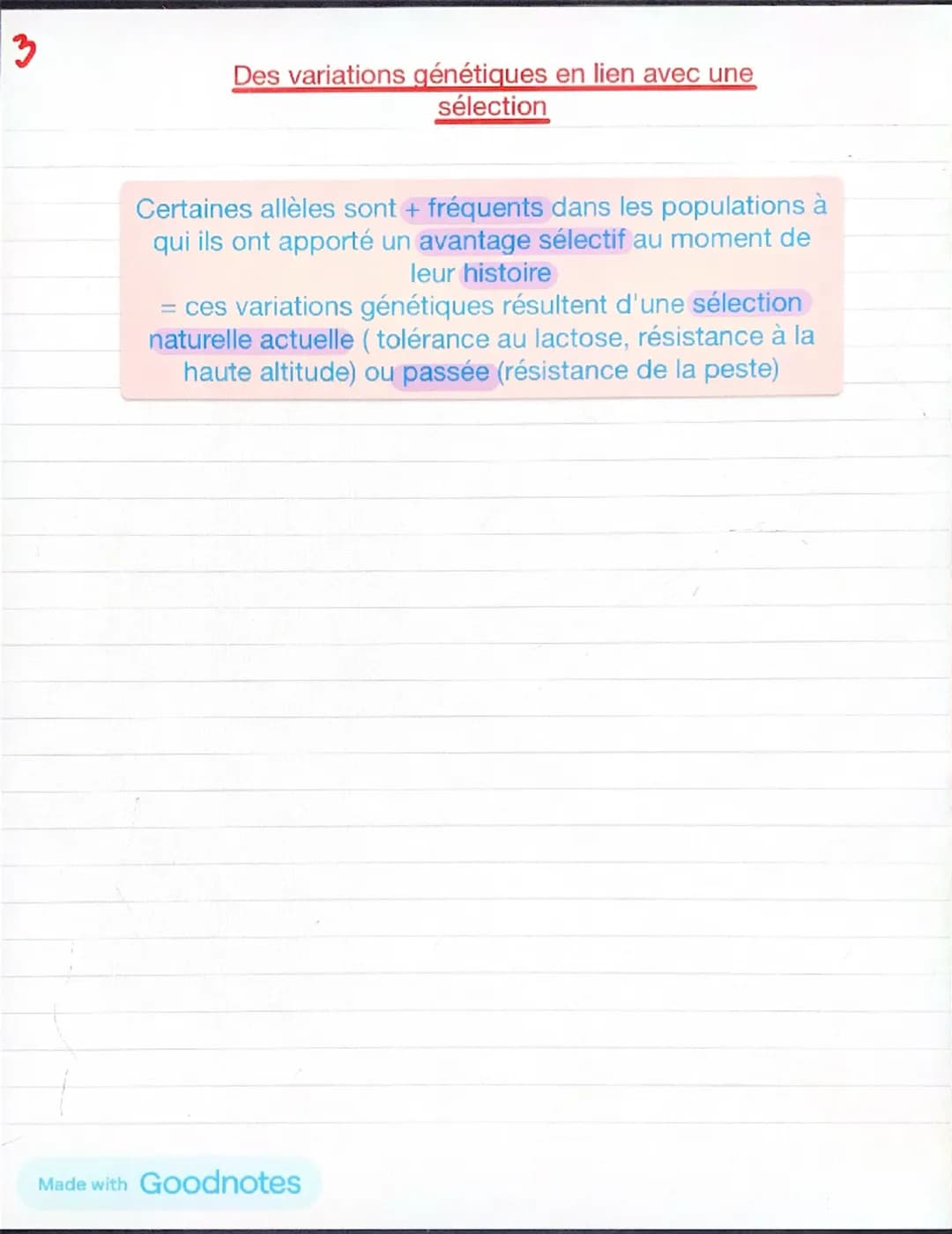 Chapitre 4: l'histoire humaine lue dans son génome
Mutations
touchent
aléatoirement
'ADN
peut
Crée nouveaux
allèles
Effets variées sur les
p