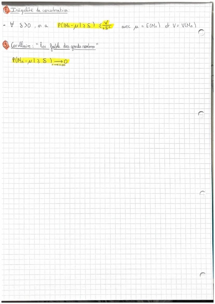 CHAPITRE XIV
MATHS
O VARIABLES ALEATOIRES
n
°
Esperance: E(X)= x² p (x = x²).
xip(x=x.)
Quest la
moyenne
dex)
x=1
n
Variance
=
Indépendance
