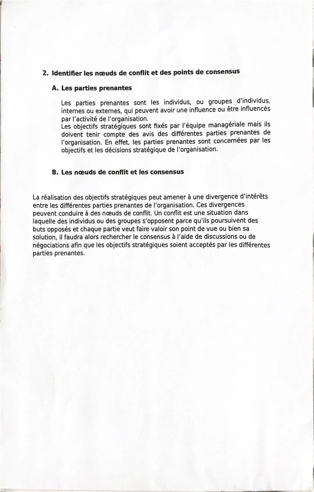 
<p>Les objectifs stratégiques dépendent de la finalité de l'organisation et de l'interprétation du diagnostic stratégique. Pour atteindre l