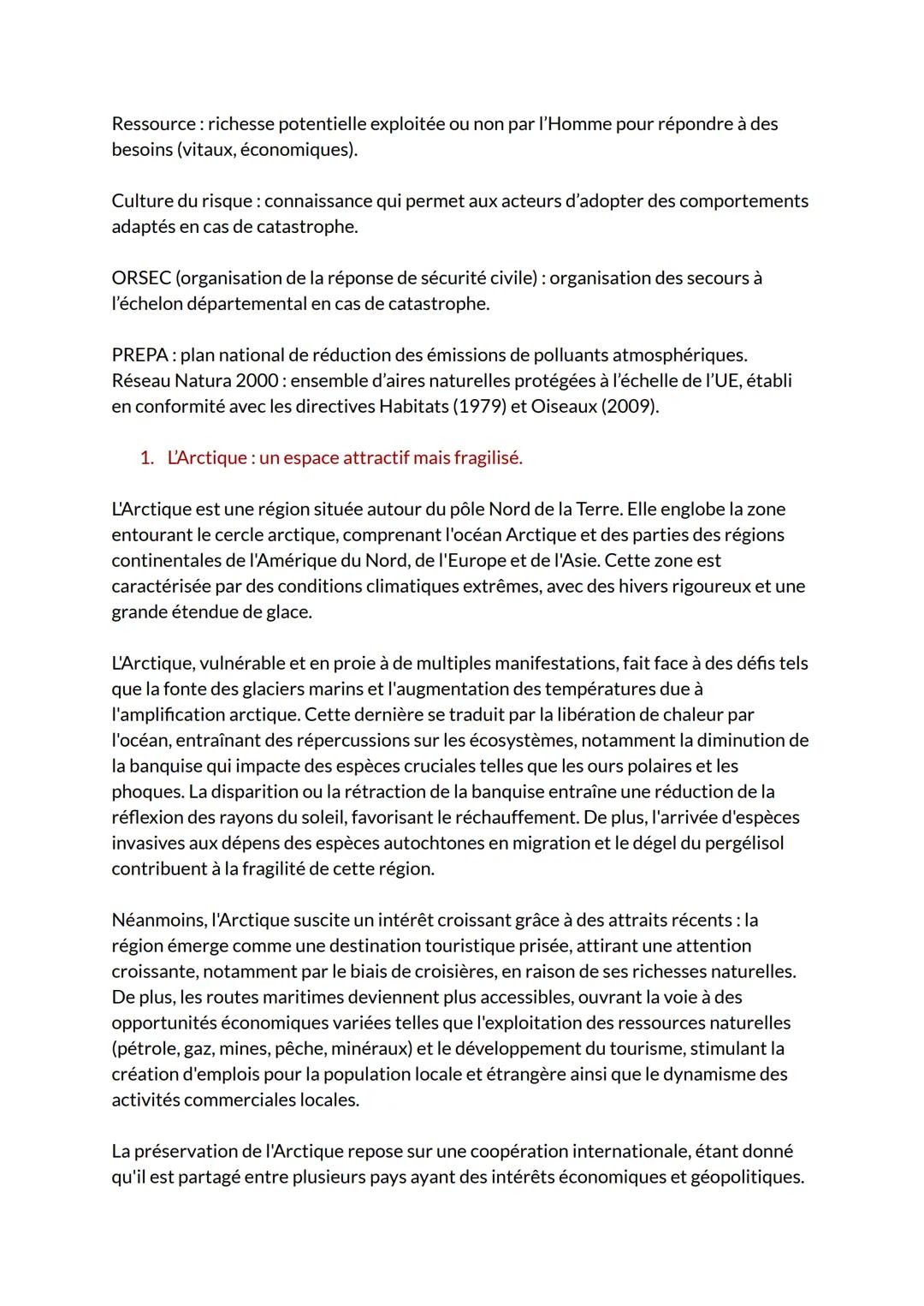 Sociétés et environnements : des équilibres fragiles.
Définitions:
Aléa: événement violent d'origine naturelle ou humaine, présentant une pr