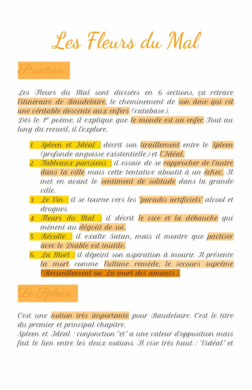 Les Fleurs du Mal
L'auteur
Né à Paris le 9 avril 1821. Son père, François Baudelaire, est un
prêtre, un peintre et un ami des philosophes de