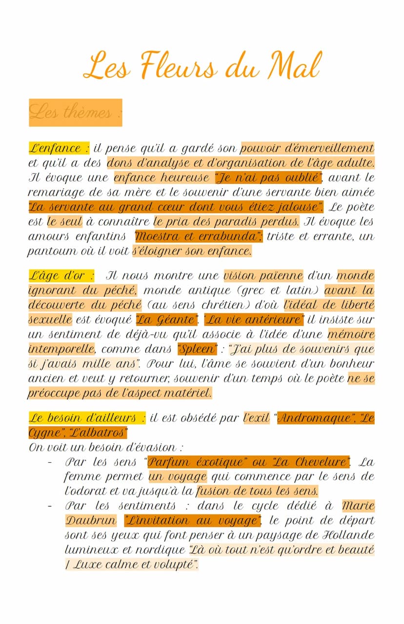Les Fleurs du Mal
L'auteur
Né à Paris le 9 avril 1821. Son père, François Baudelaire, est un
prêtre, un peintre et un ami des philosophes de