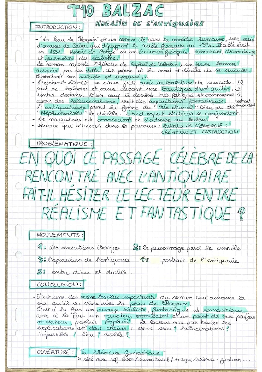 Partie I Le talisman BALZAC PEAU DE CHAGRIN 