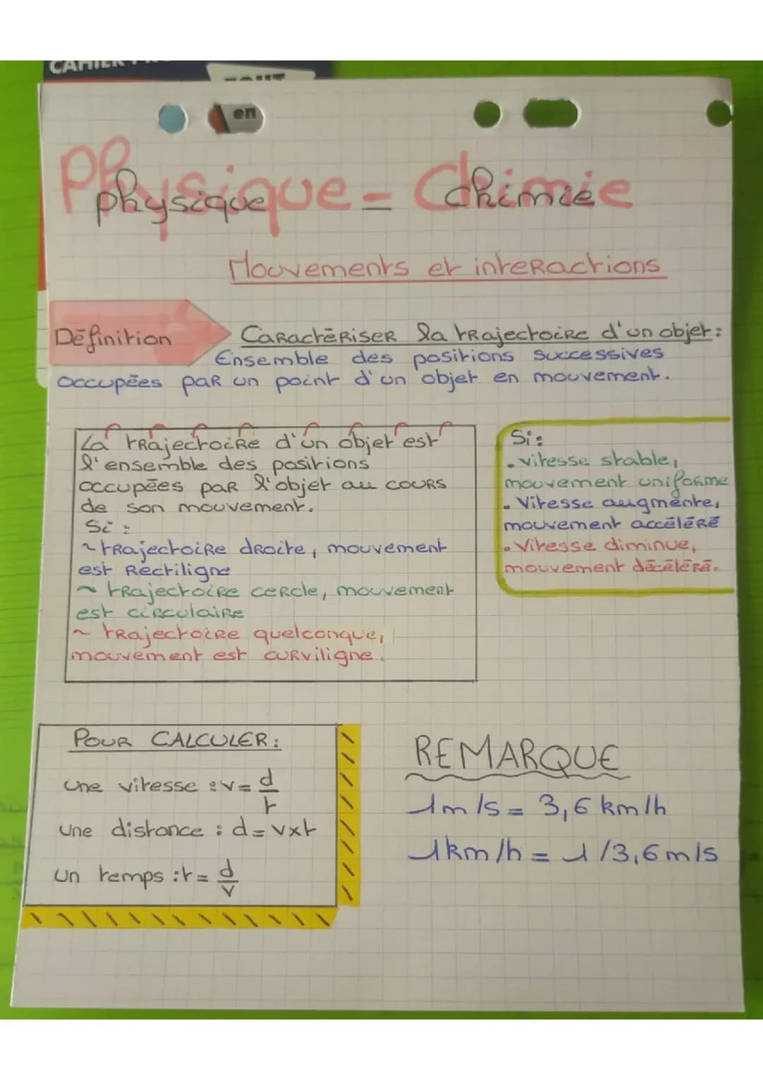 Mouvement et interaction 