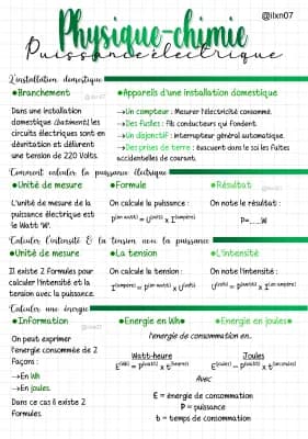 Know PHYSIQUE-CHIMIE la puissance électrique thumbnail