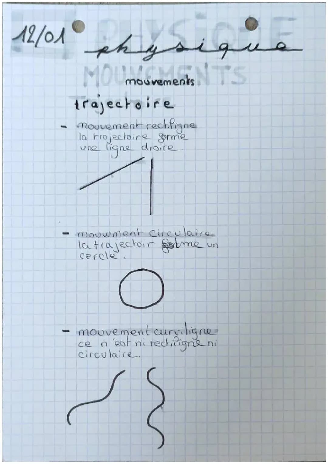 Mouvement rectiligne: calcul vitesse, distance et temps - Formules et exercices PDF