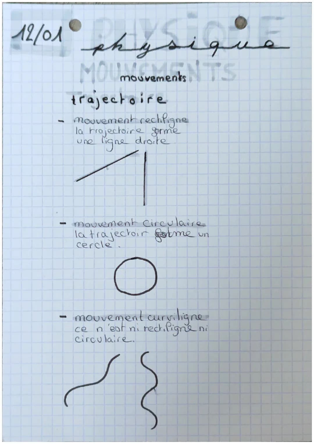 مسون ۸/۰۸
مسلم
-
-
MOUmouvements NTTS
trajectoire
mouvement rechligne
la trajectoire gorme
une ligne droite
mouvement Circulaire
la trajecto