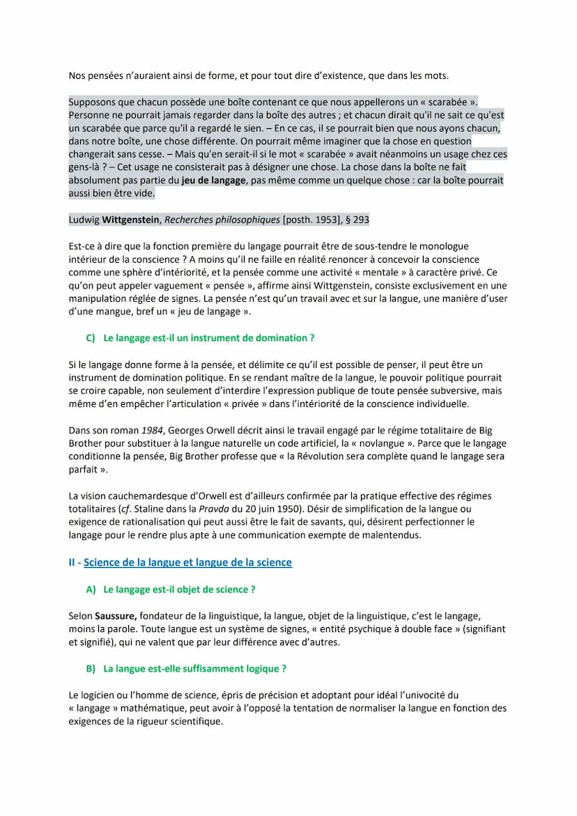 Introduction
Séquence 5 : Le Langage
Langue : acte d'un individu qui s'exprime
Dialecte: code propre à une communauté particulière
Langage :