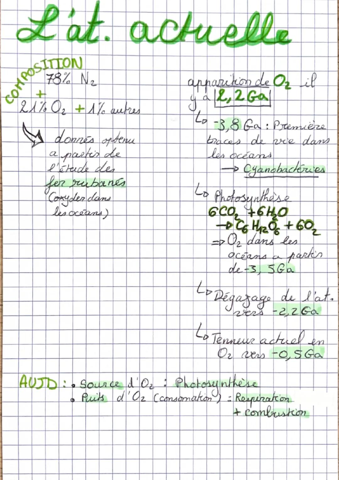 atmosphère
TERRESTRE ET LA VIE
L'at. Primitive ET LES
OCEANS
80% H₂0
15% CO₂ + 5% №₂
Leon you
forme il y a 4,56 Ga
Har
Co Dégazage
du mantea