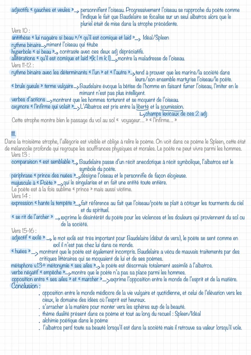 L'Albatros : Charles Baudelaire
Introduction:
↓ ↓ ↓ ↓ ↓ ↓ ↓ ↓
FRANÇAIS
C'est lors d'un voyage en bateau à l'île de la réunion en 1841 que Ba