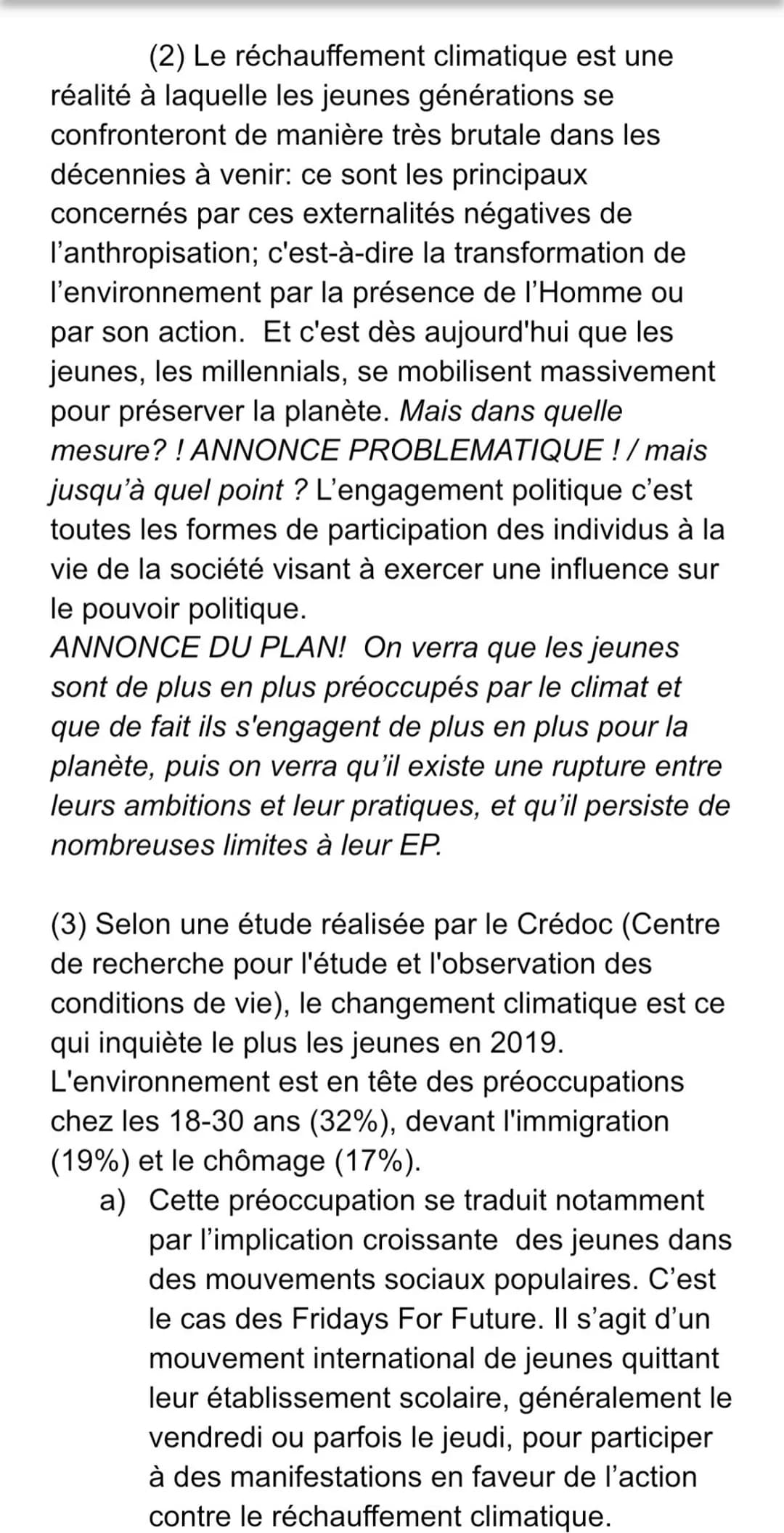 Grand oral
SES et Géopo
Comment la question de l'environnement a
poussé les jeunes à s'engager
politiquement ?
Dans quelle mesure la questio