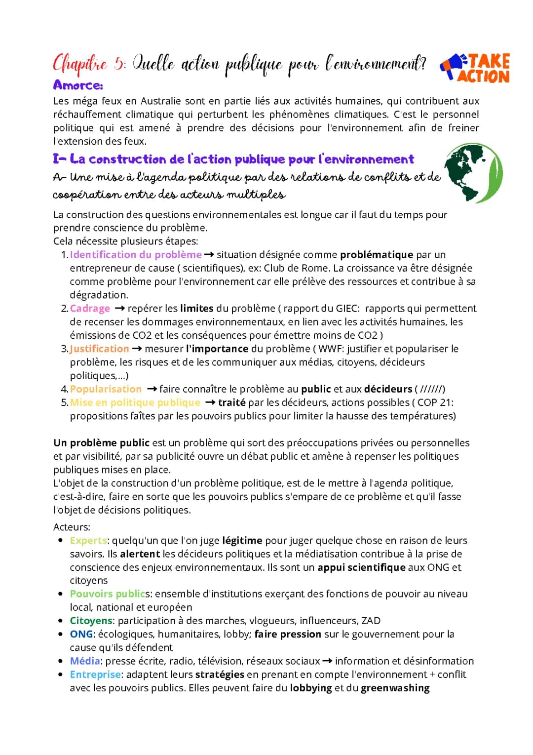 Chapitre 5: Quelle action publique pour l'environnement ?