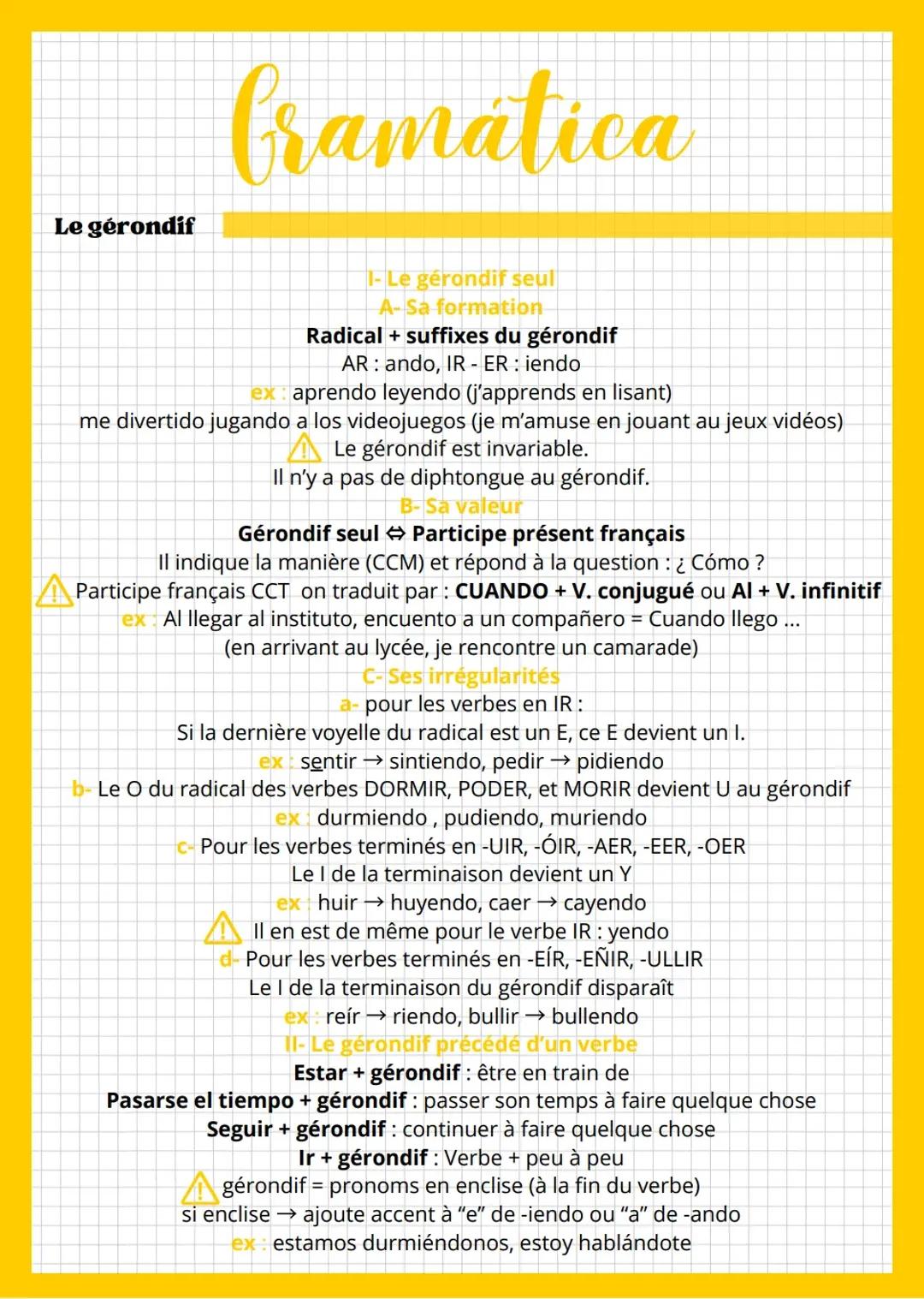 Formation du gérondif