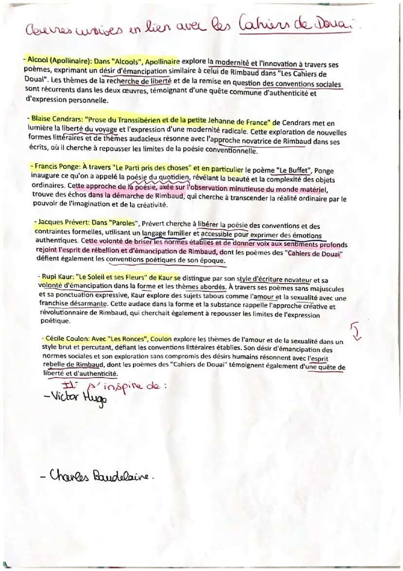 U
un adolescent en révolte :
une triple révolte :
⚫ contre les classes sociales dominantes
REVISIONS
DISSERTATION
RIMBAUD.
⚫
contre le secon
