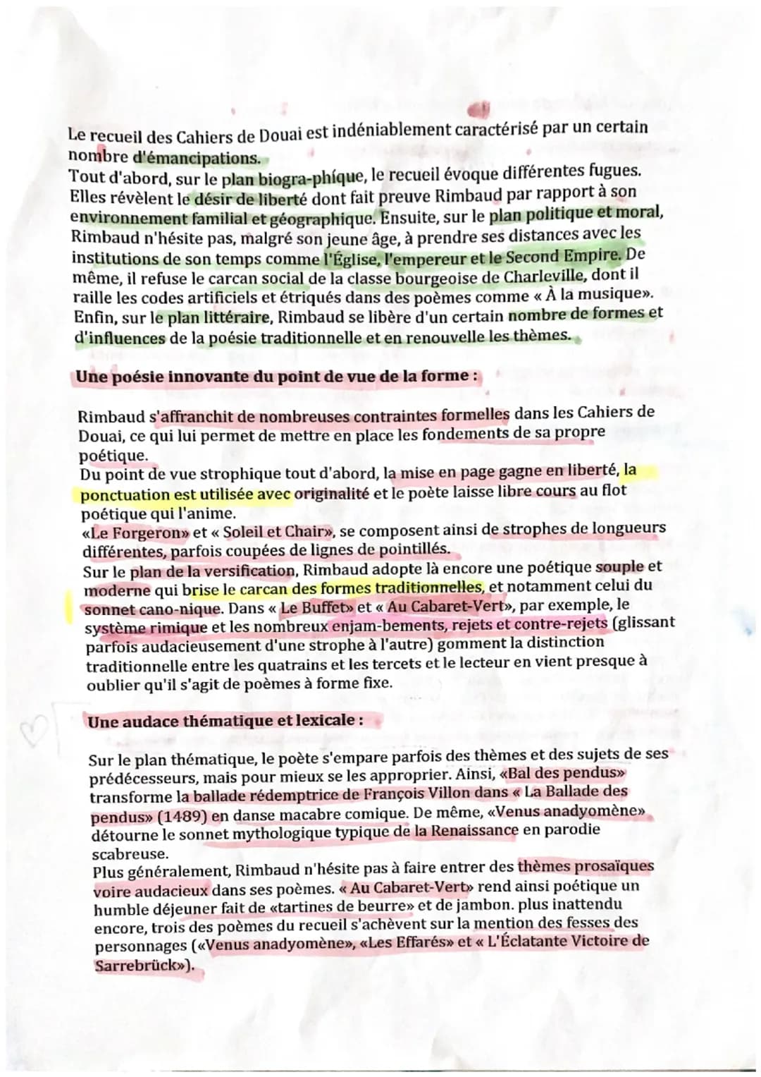 U
un adolescent en révolte :
une triple révolte :
⚫ contre les classes sociales dominantes
REVISIONS
DISSERTATION
RIMBAUD.
⚫
contre le secon