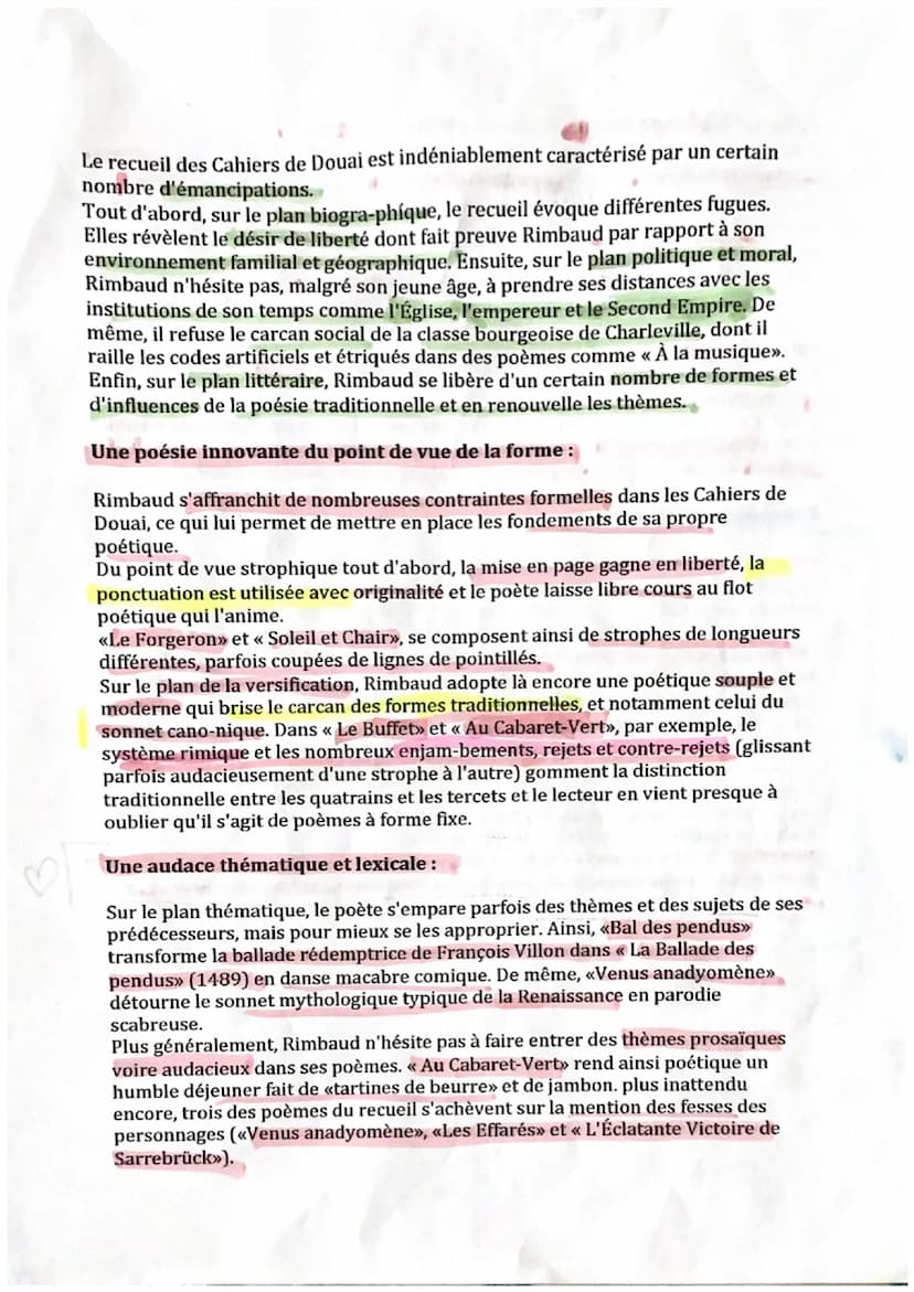 U
un adolescent en révolte :
une triple révolte :
⚫ contre les classes sociales dominantes
REVISIONS
DISSERTATION
RIMBAUD.
⚫
contre le secon