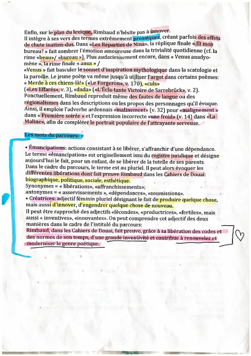 U
un adolescent en révolte :
une triple révolte :
⚫ contre les classes sociales dominantes
REVISIONS
DISSERTATION
RIMBAUD.
⚫
contre le secon