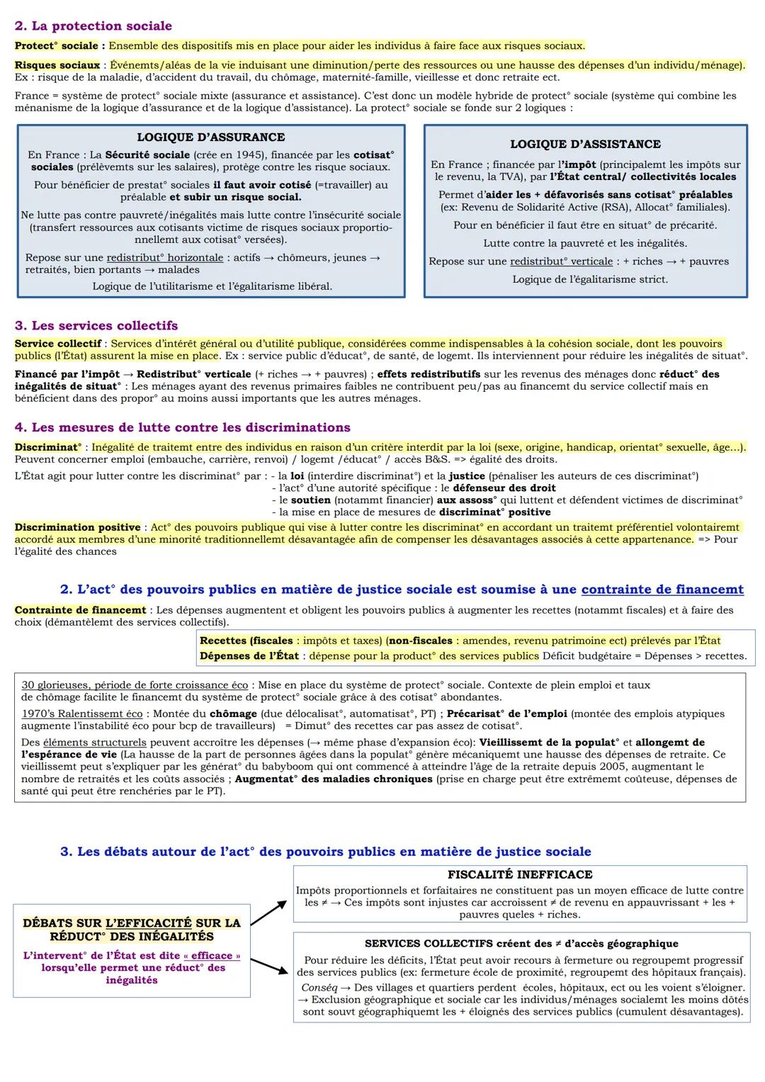 # Chapitre 7: Quelles inégalités sont compatibles avec les différentes conceptions de la
justice sociale ?

I) Les inégalités économiques et