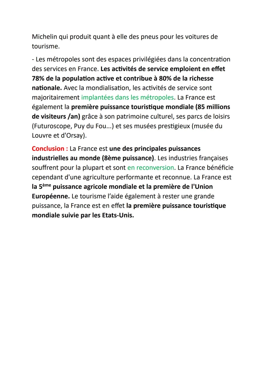 Les Espaces Productifs 3ème évaluation Développement Construit Explication simple: Découvre Les Espaces Productifs Français en 3ème