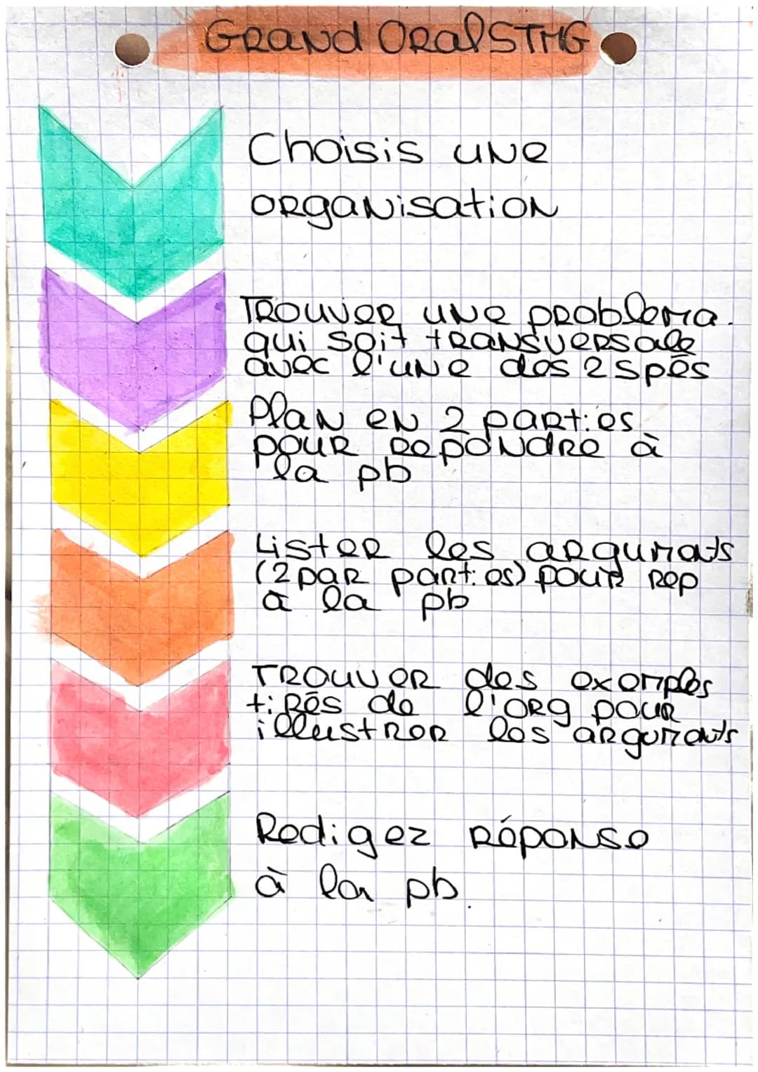 Grand OralSTMG
Choisis une
Organisation
TROUVER UNO problema
qui soit transversale
avec l'une des 2 Spes
PlaN en 2 parties
POUR Repondre à
l