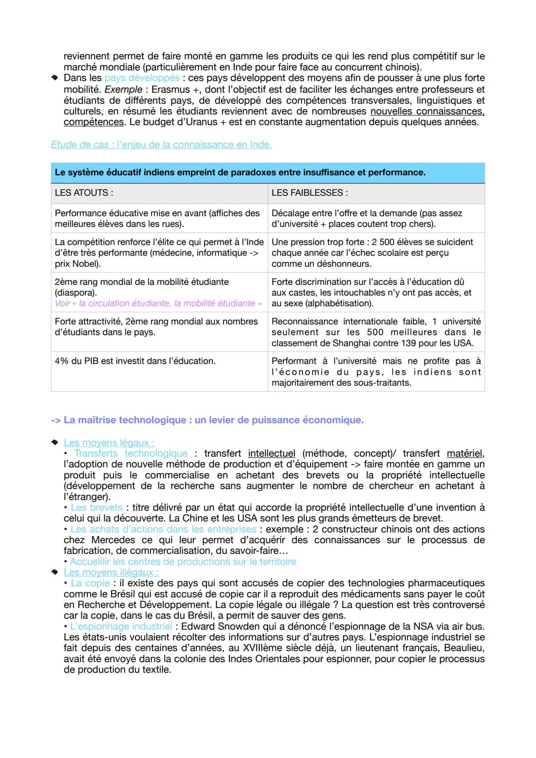 L'enjeu de la connaissance.
La connaissance processus actif qui vise à se faire une représentation du monde et à l'expliquer.
Le produit de 