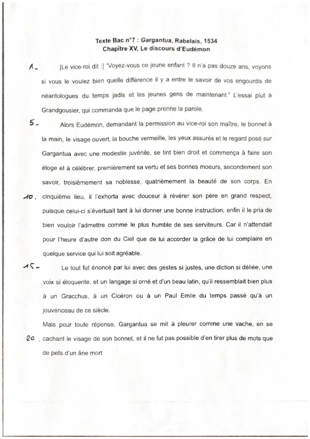 Introduction :
Après la sortie de son premier roman Pantagruel en 1532, Rabelais décide de sortir son deuxième roman
qui se nomme Gargantua 
