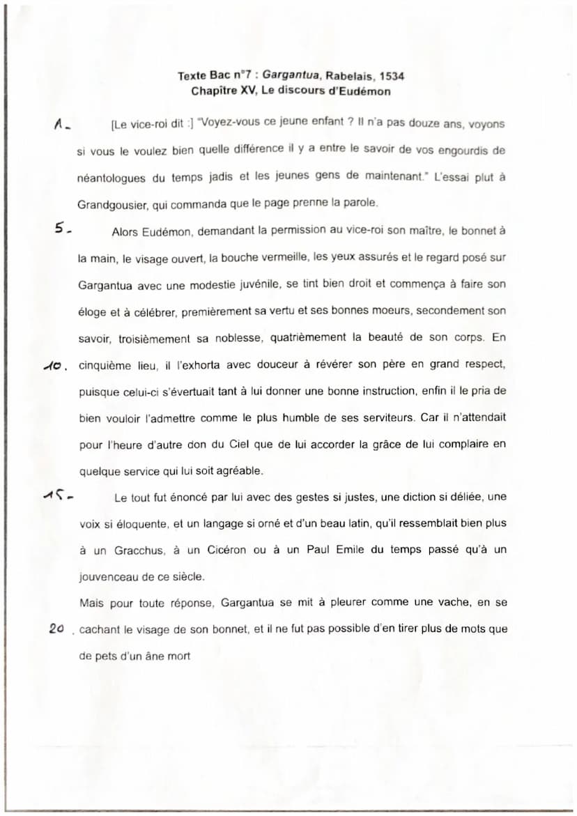 Introduction :
Après la sortie de son premier roman Pantagruel en 1532, Rabelais décide de sortir son deuxième roman
qui se nomme Gargantua 
