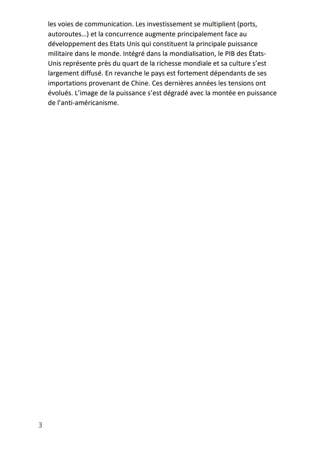 Les puissances internationales
Le monde a toujours été marqué par les rivalités entre les grandes puissances.
Depuis la fin du XX siècle de 