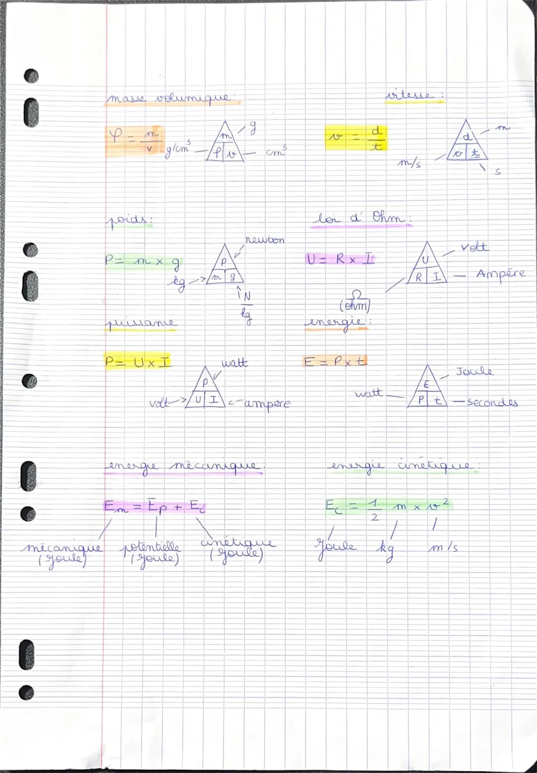 masse volumique.
Y
V
poids:
g/cm²³
p - mx g
مه همه
kg.
puissance
P = UxI
Em = Ep
P
volt [U
P
->/m g
1 д
'm
/plie
+ E
2
newton
ÎN
2190
watt
e