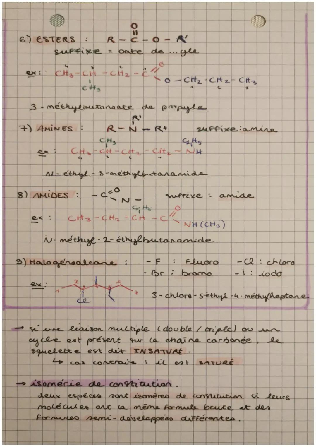 # 14
Chimic

NOMENCLATURE

FORMULE TOPOLOGIQUE

→la chaine carbonée est représentée par une
ligne brisée (zigzag)
- seuls les atomes autres 