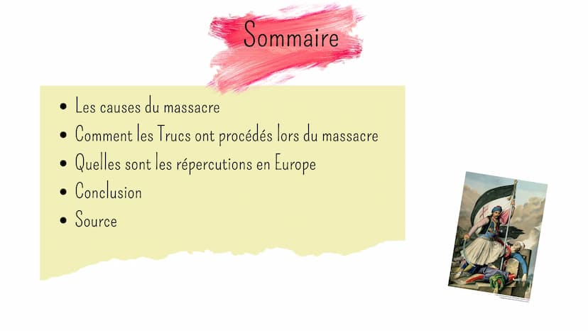 C+
Le massacre
de Chios Sommaire
· Les causes du massacre
Comment les Trucs ont procédés lors du
Quelles sont les répercutions en Europe
Con