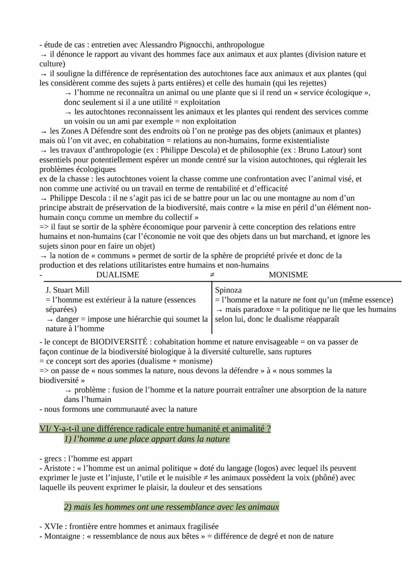 LA NATURE
Définitions :
#sens :
1) écosystèmes (faune et flore, l'environnement)
2) nature (qui n'a pas été transformé par l'homme) ‡ artifi