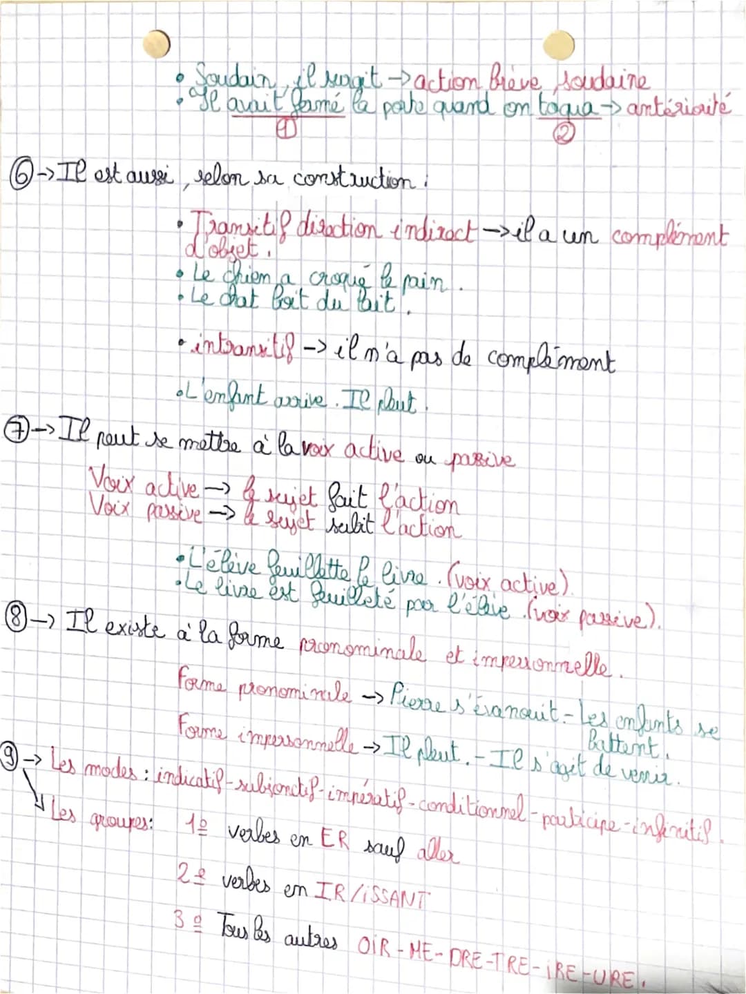 
<p>Le verbe, élément central de la phrase, donne du sens. Il peut être exprimé ou sous-entendu, par exemple : "Je vous demande de sortir" o