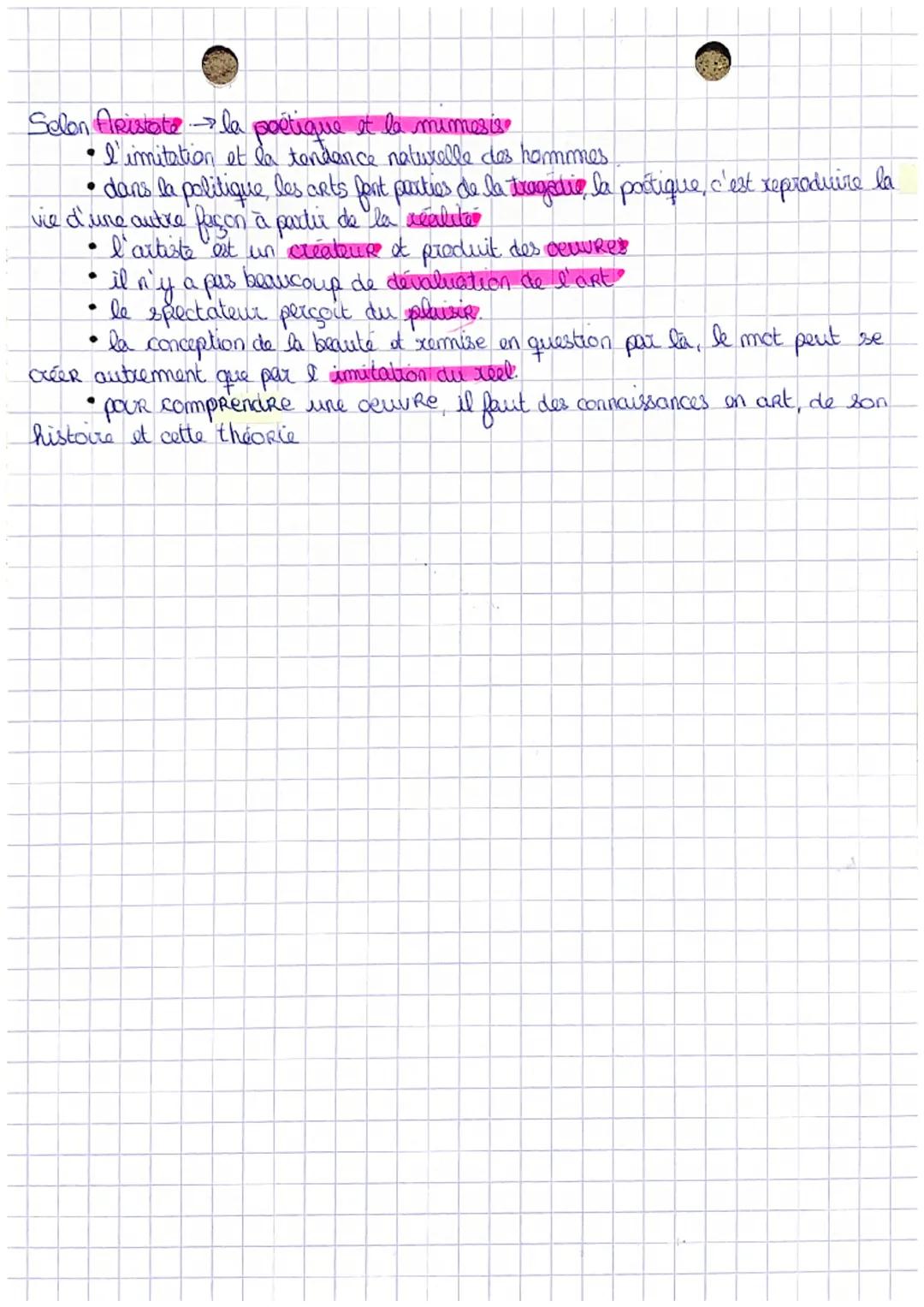- ART

-> l'art est l'illisions d'une illusion" Platon

l'art est le domaine de la création d'oeuvres destinées à la contemplation grâce à u