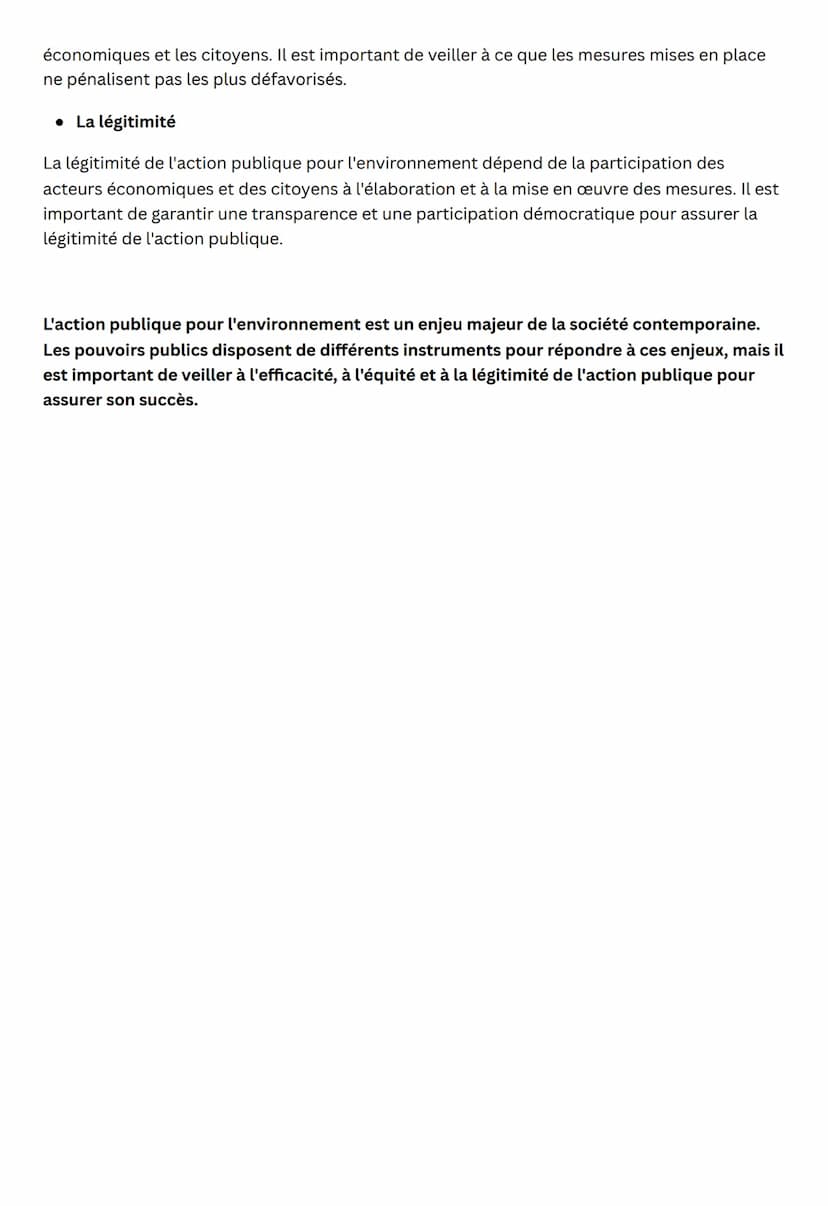 SES - Quelle action publique pour l'environnement ?
L'environnement est une préoccupation majeure dans la société contemporaine, qui se
trad