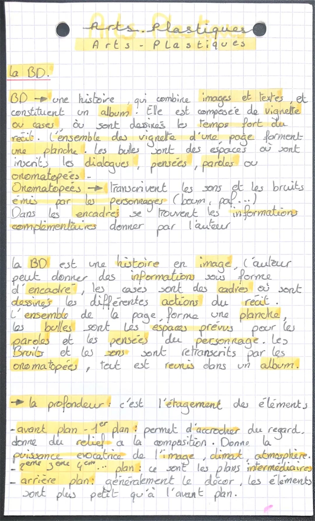 Arts Pl
Arts
la BD.
BD une histoire
constituent
ou cases
qui combine images et textes, et
un album ! Elle est composée de vignette
ou sont d