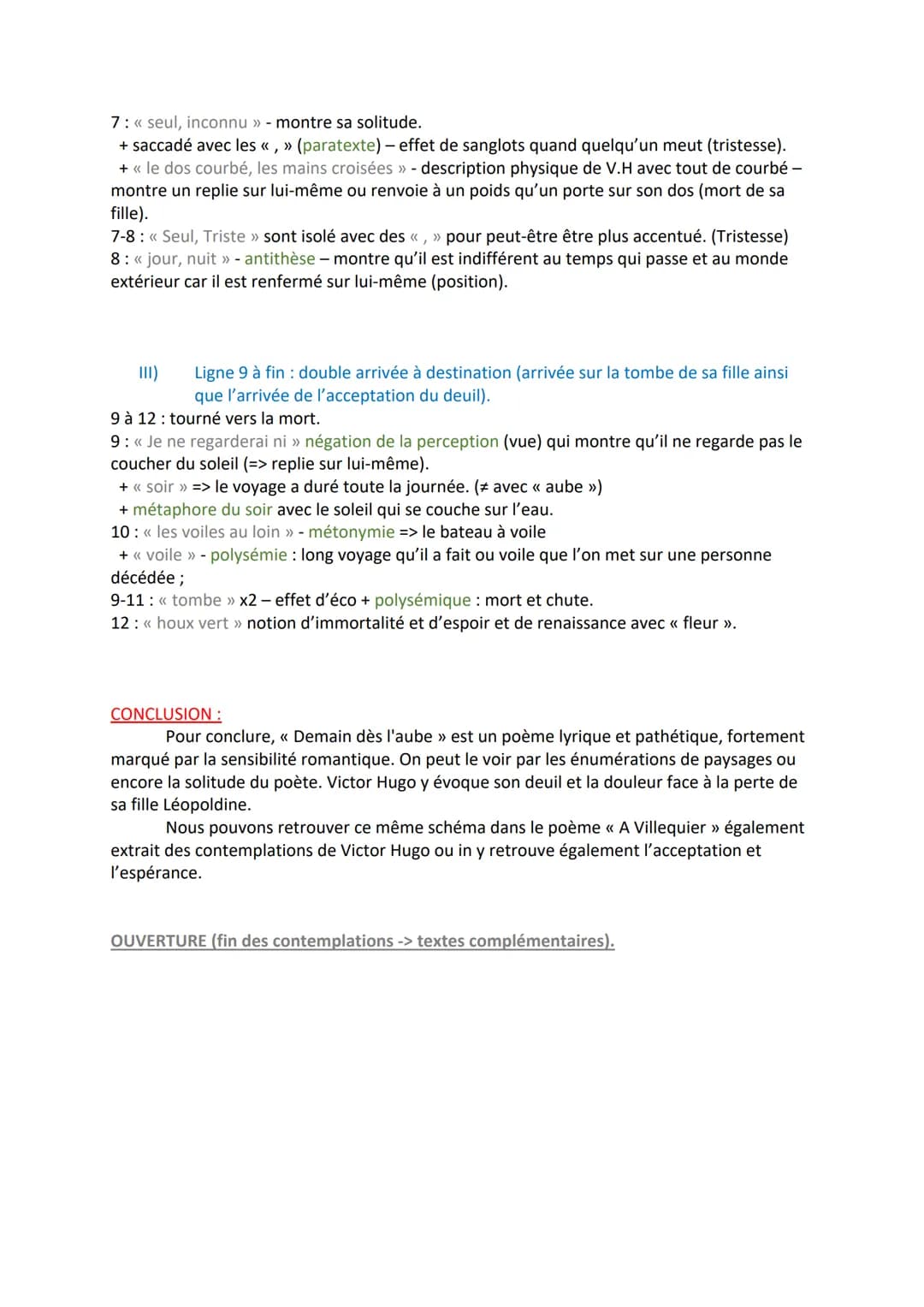 OBJET D'ÉTUDE N°4 : PARCOURS SUR LA POÉSIE DU XIXe AU XXe s.
Séquence n°4 : parcours, « Mémoires d'une âme »>.
TEXTE 2: << Demain dès l'aube