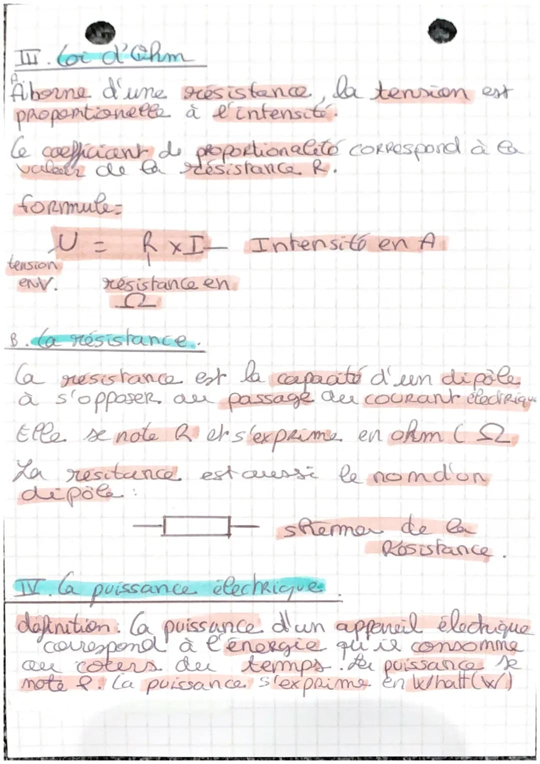 les bois de l'électricité
I. las des mœuds:
definition. Dans um noeud, la somme des
intensités entrantes est égale à
la somme des intensitó 
