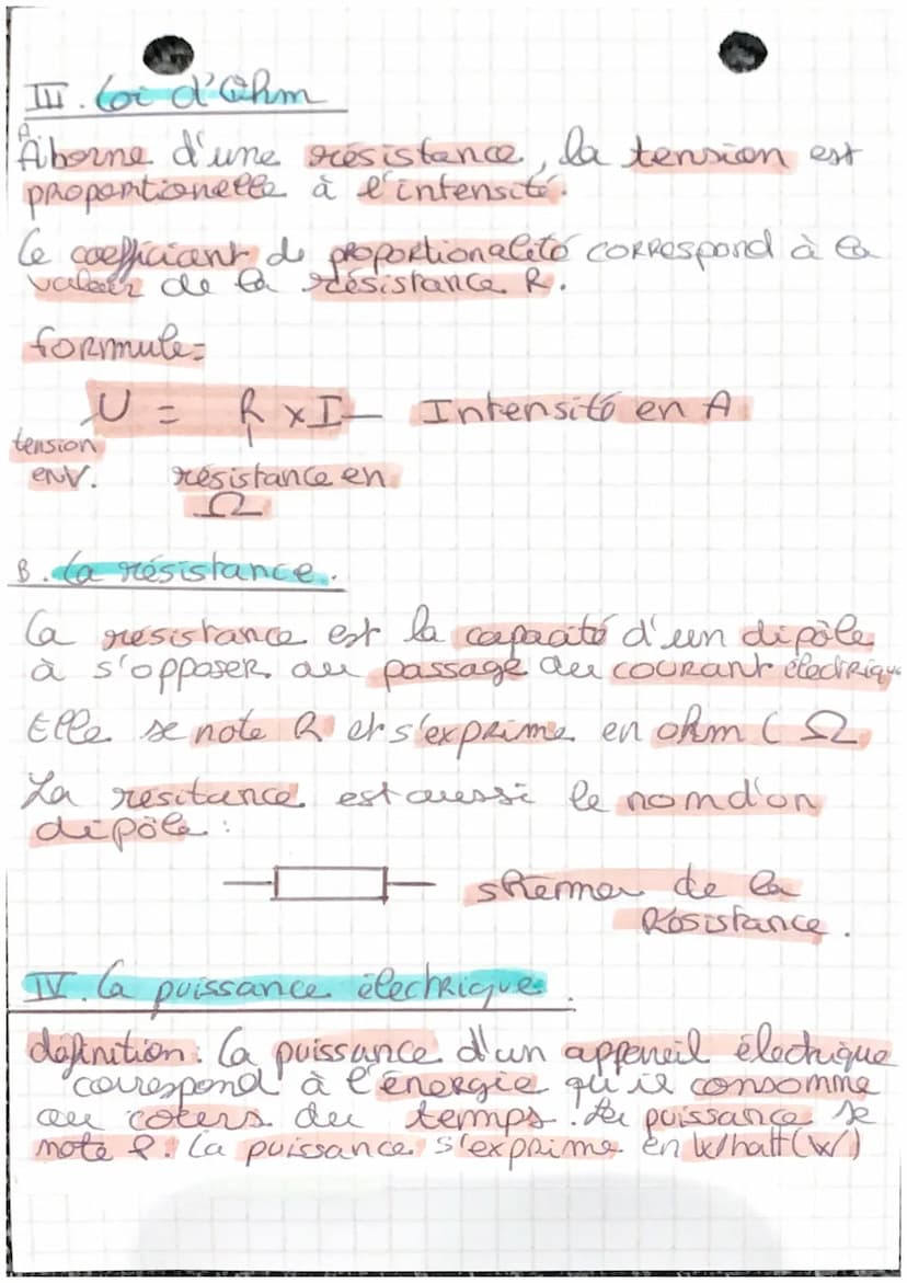 les bois de l'électricité
I. las des mœuds:
definition. Dans um noeud, la somme des
intensités entrantes est égale à
la somme des intensitó 