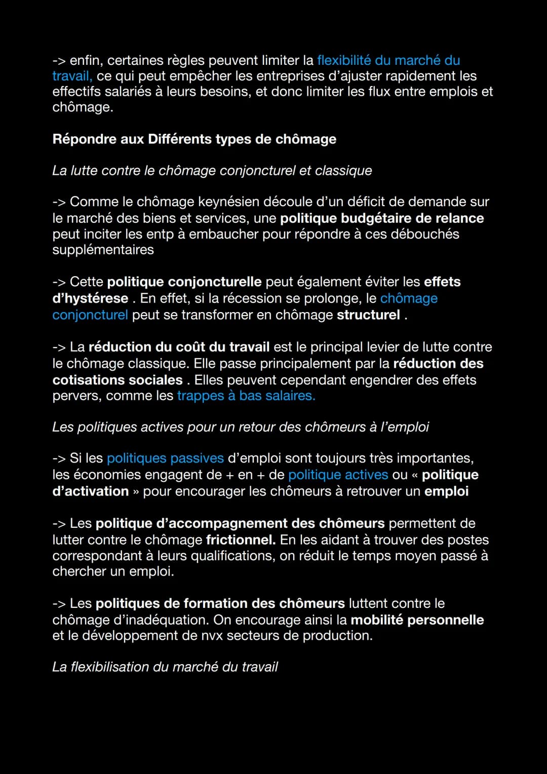 Chapitre 3 : Comment lutter contre le chômage ?
La mesure du chômage et du sous-emploi
La mesure du chomage
-> Le chômage désigné au sens du