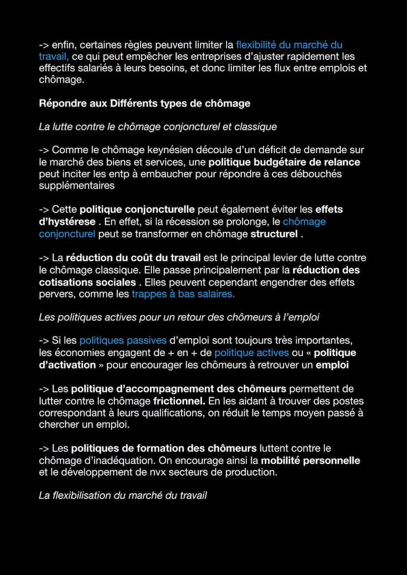 Chapitre 3 : Comment lutter contre le chômage ?
La mesure du chômage et du sous-emploi
La mesure du chomage
-> Le chômage désigné au sens du