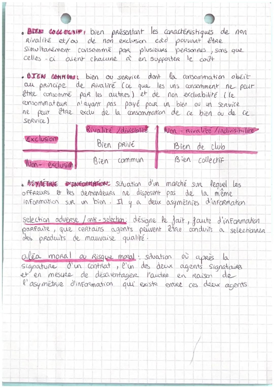 # SES

Quelles sont les principales défaillances deu marché?

- DEFAILLANCE DU MARCHE: situation où le marché
n'est pas efficace puisqulil n