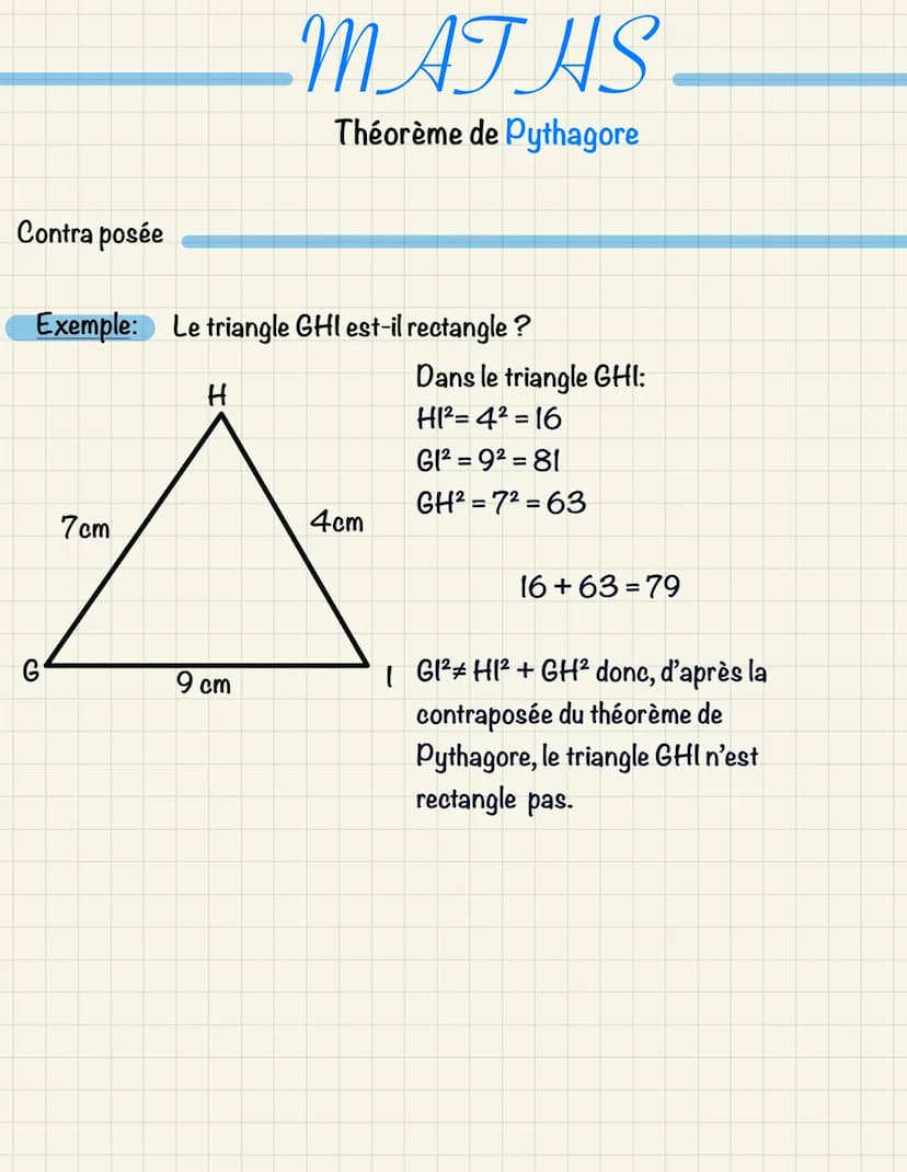 Configuration
Théorème:
7cm
A
B
?
12 cm
MATHS
Théorème de Pythagore
On sait que le triangle ABC est rectangle en
B
Or, d'après le théorème d
