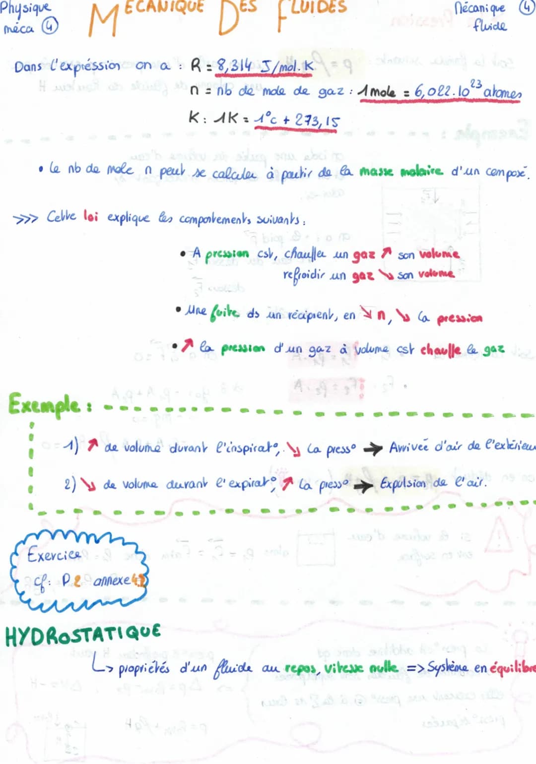 MECANIQUE DES FL
C'EST QUOI UN FLUIDE ?
L> 2 types:
Physique
meca 4
• liquides (incompressibles)
• gaz (compressible)
ESLUIDES
. on admel un