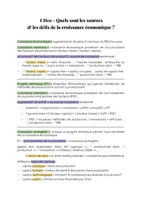 Know fiche SES croissance économique thumbnail