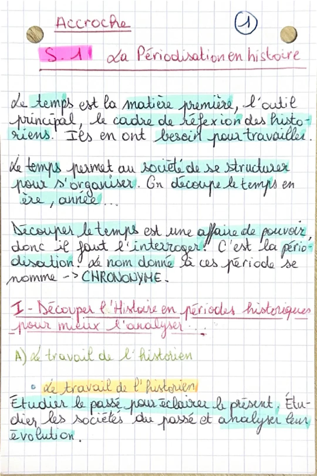 Séquence 1: La périodisation en histoire 