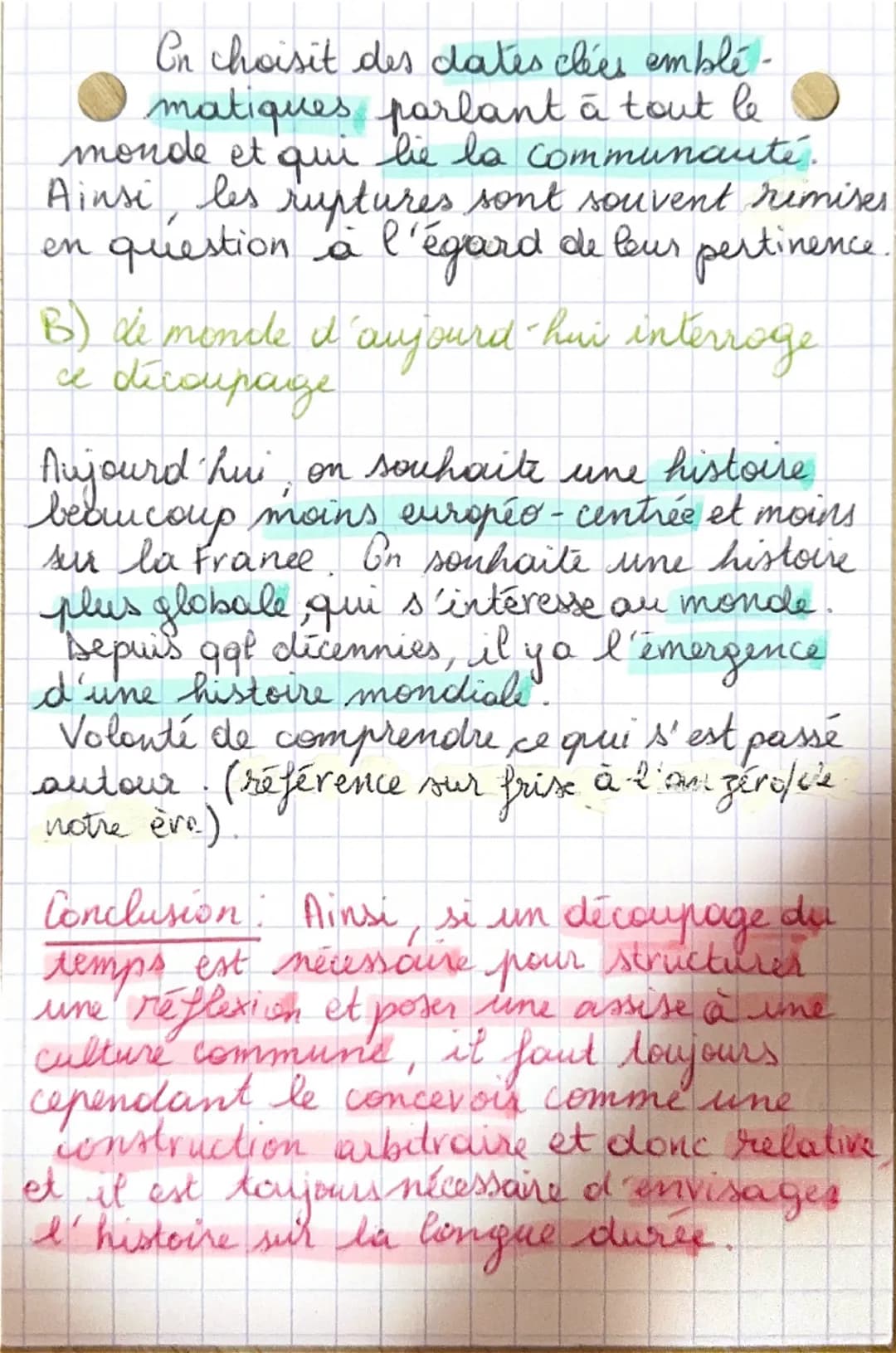 # Accroche

S.1  à la Périodisation en histoire

de temps est la matière première, l'outil principal, le cadre de réflexion des historiens. 