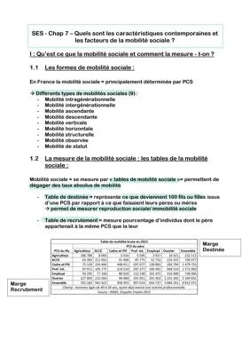 Know Quels sont les caractéristiques contemporaines etles facteurs de la mobilité sociale ? thumbnail