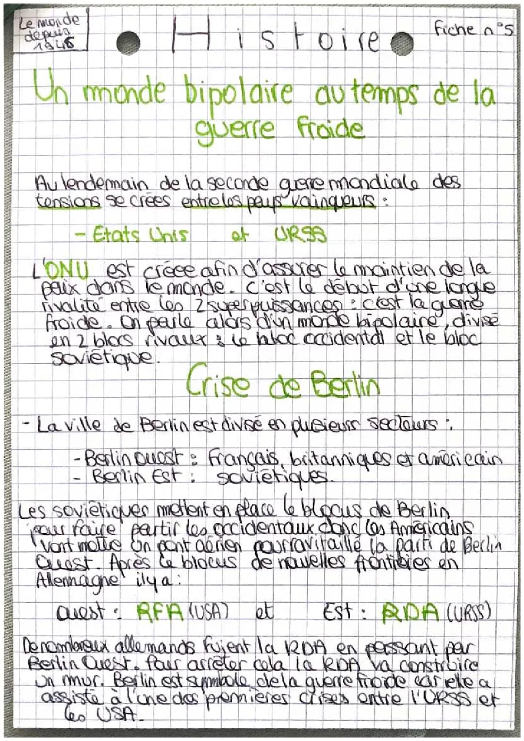 La guerre froide 