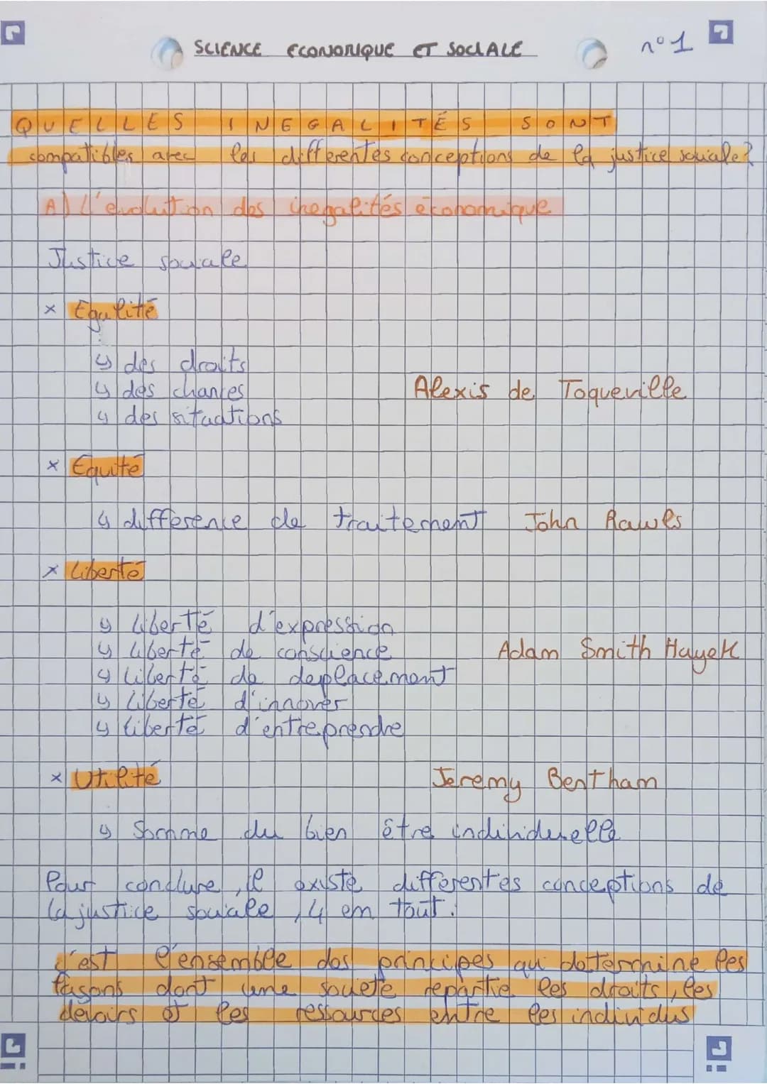 QUELLES
compatibles
Ji
X
Al l'excution des inegalités économique
Justice souale
X
X
SCIENCE ECONOMIQUE ET SOCIALE
INEGALITES
SONT
les differ